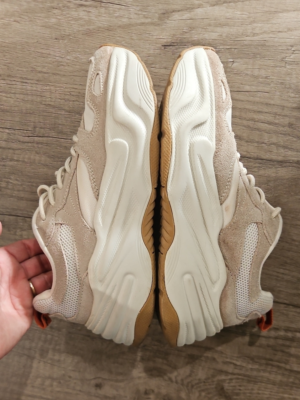 Zara Neutral Chunky Platform Sneakers - Women 36 - Picture 8 of 14
